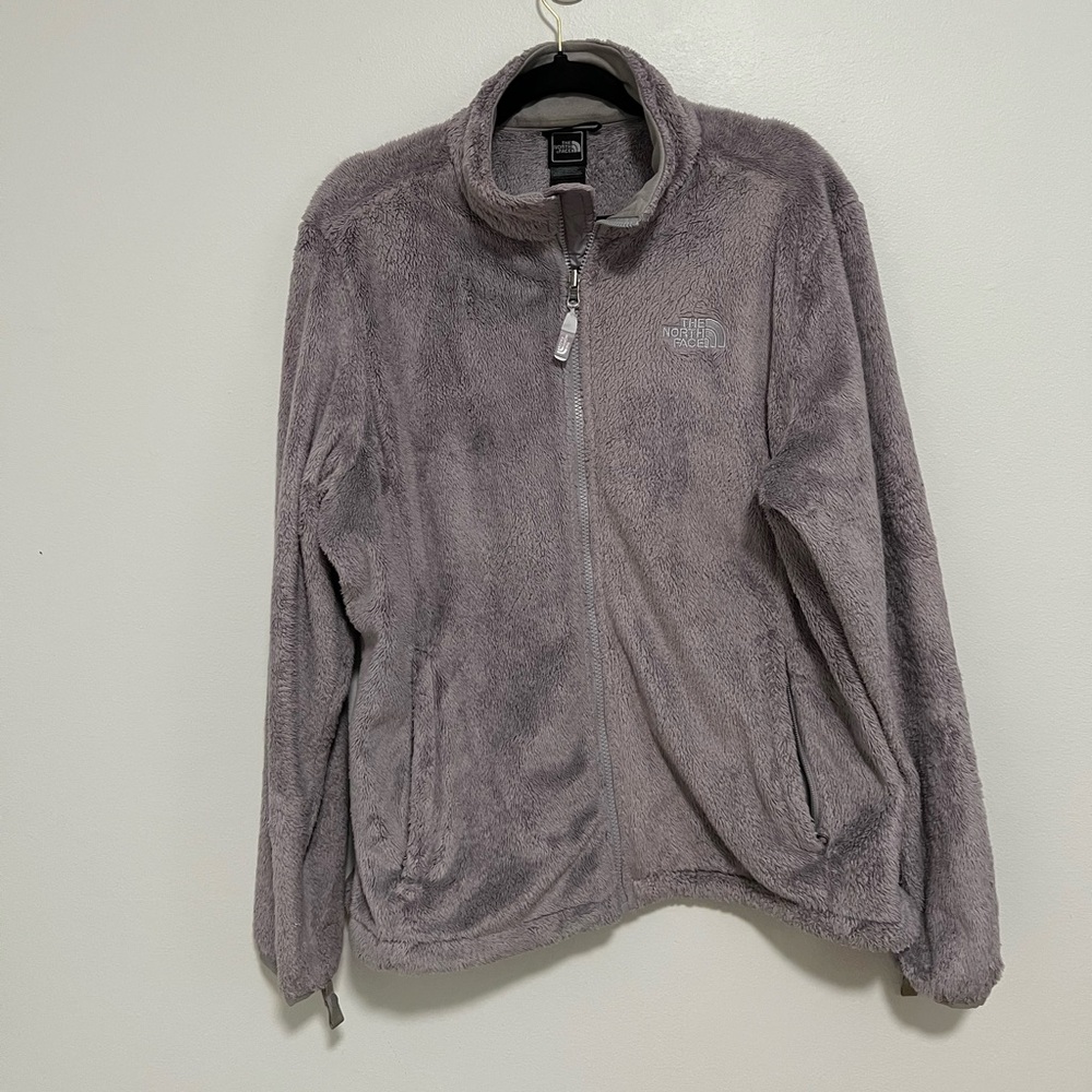 The North Face Taupe Lavendar Fleece Zip-Up Jacket